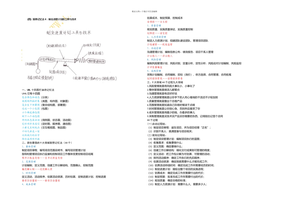 2024信息系统项目管理师记忆方法大全_第2页