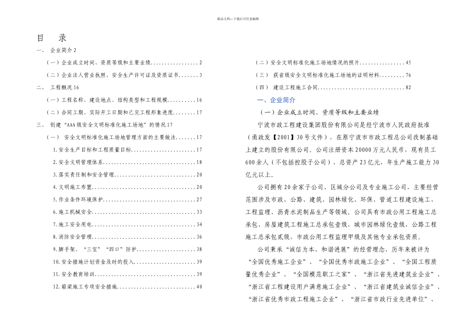 AAA级安全文明标准化工地汇报材_第2页