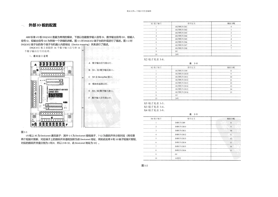 ABB机器人外部启动配置说明_第1页