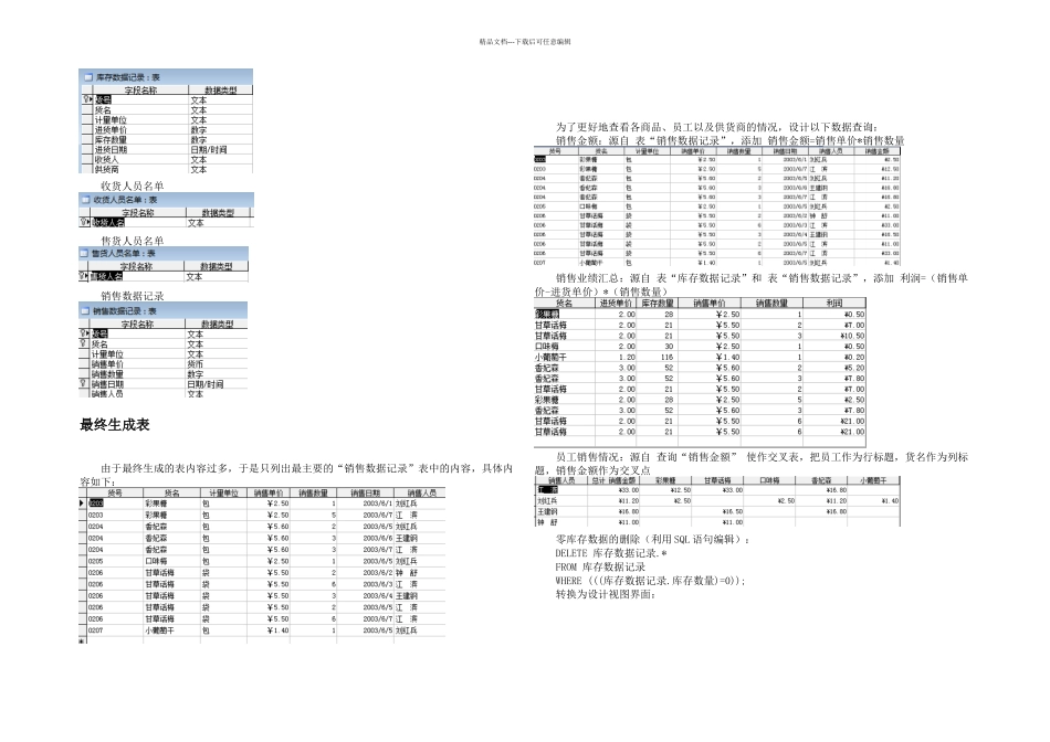 Access商店管理系统_第3页