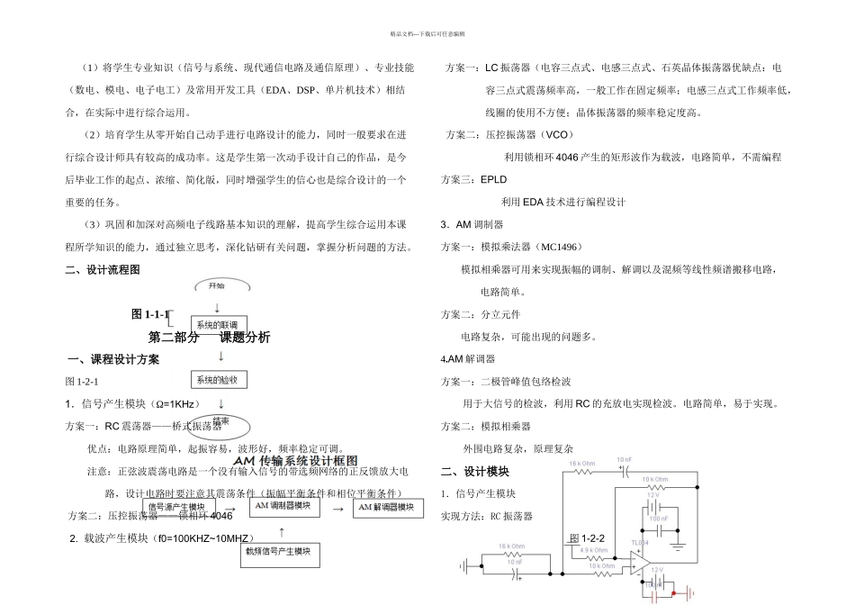 AM传输系统的设计_第2页