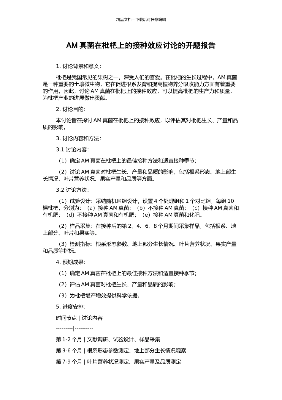 AM真菌在枇杷上的接种效应研究的开题报告_第1页