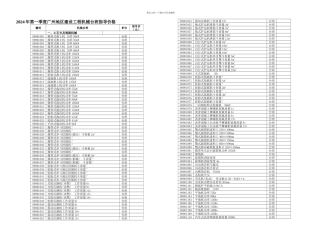 A广州地区建设工程机械台班指导价格