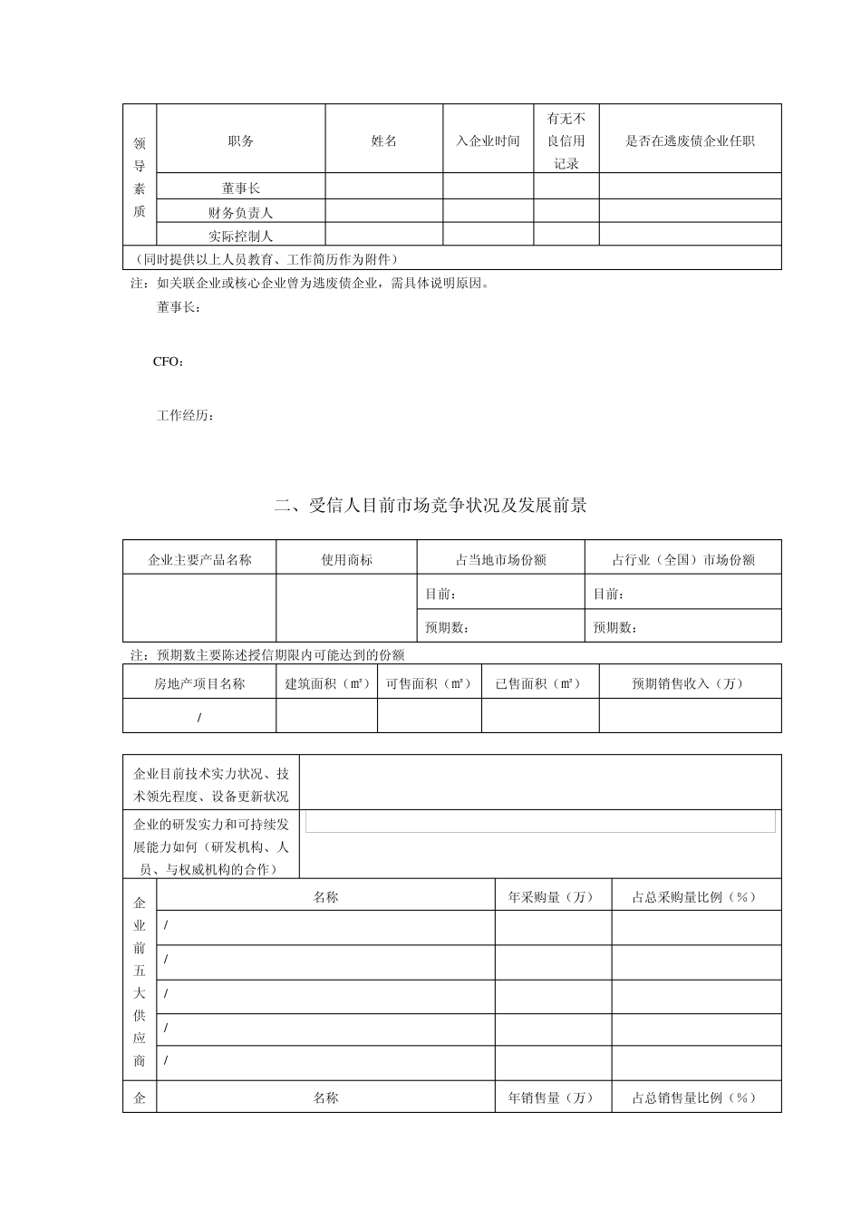 公司最新授信调查报告_第3页