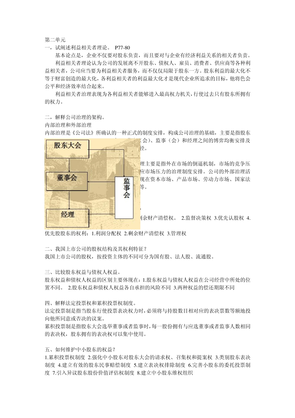 公司治理复习思考题_第2页
