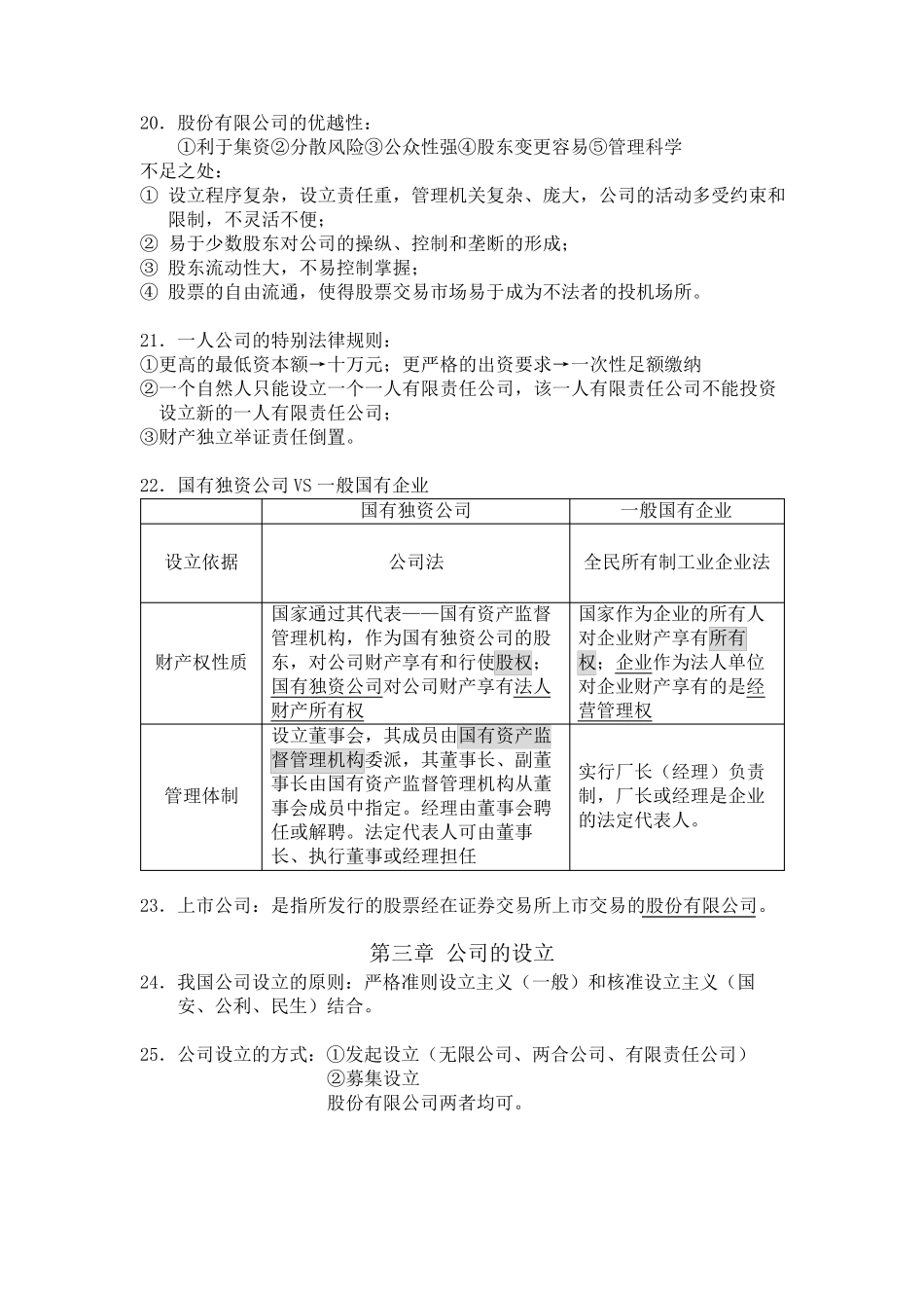 公司法复习资料_第3页