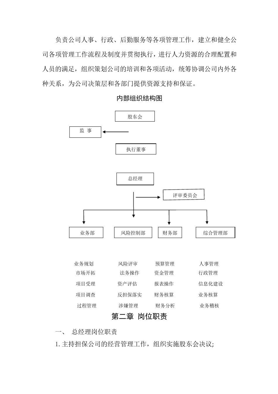 公司组织架构及岗位设置_第2页