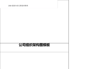 公司组织架构图模板