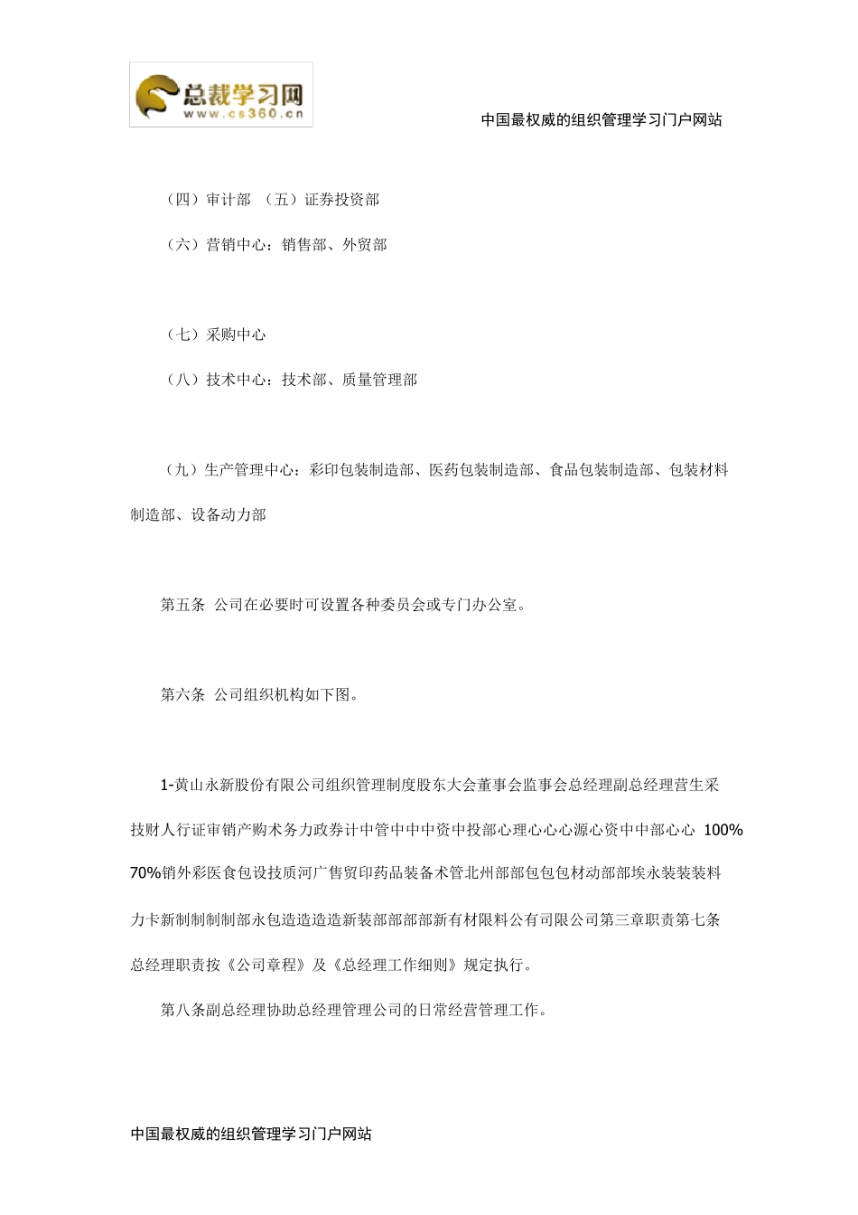 公司组织管理制度范本_第2页