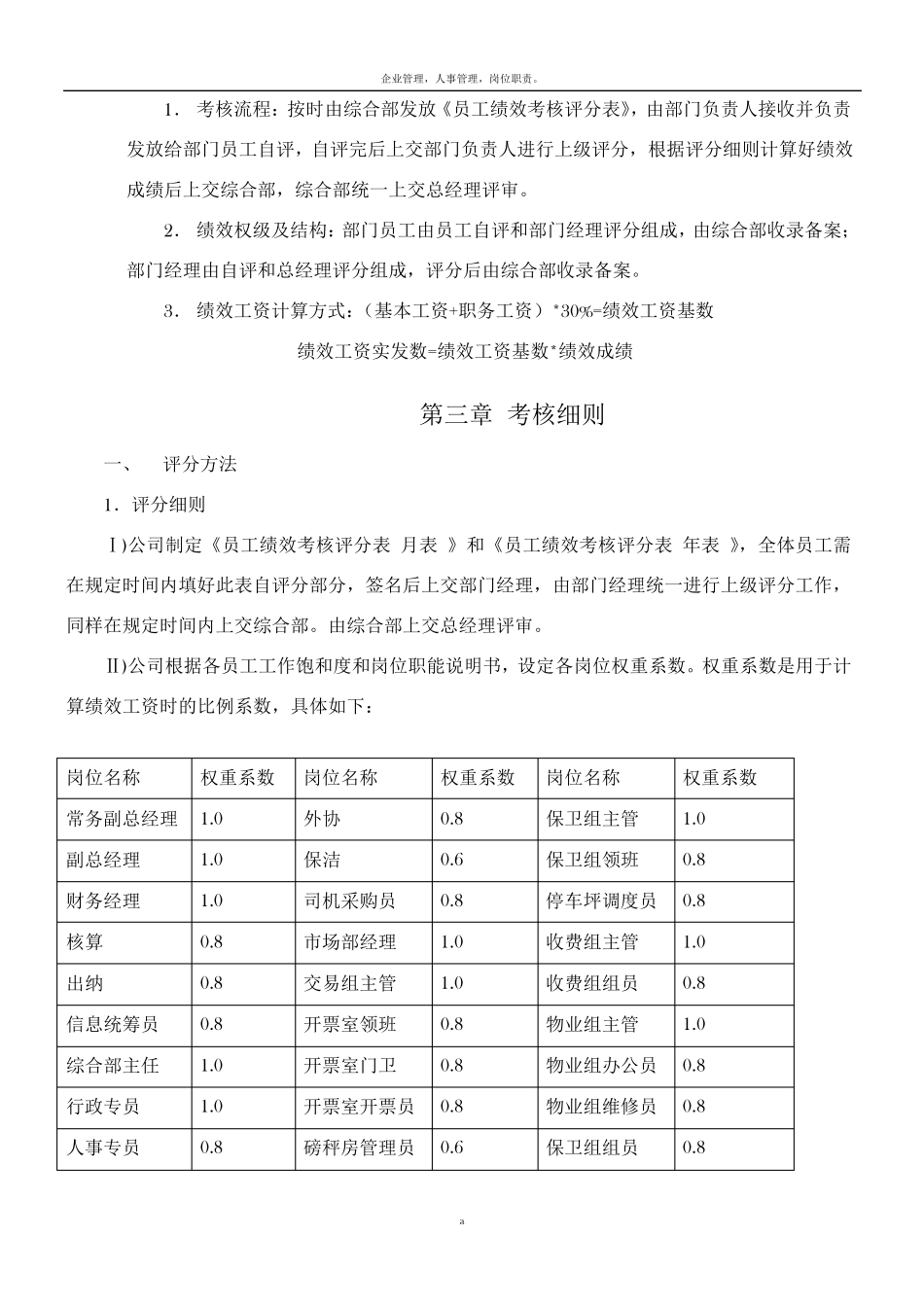 公司绩效考核管理办法及细则_第2页