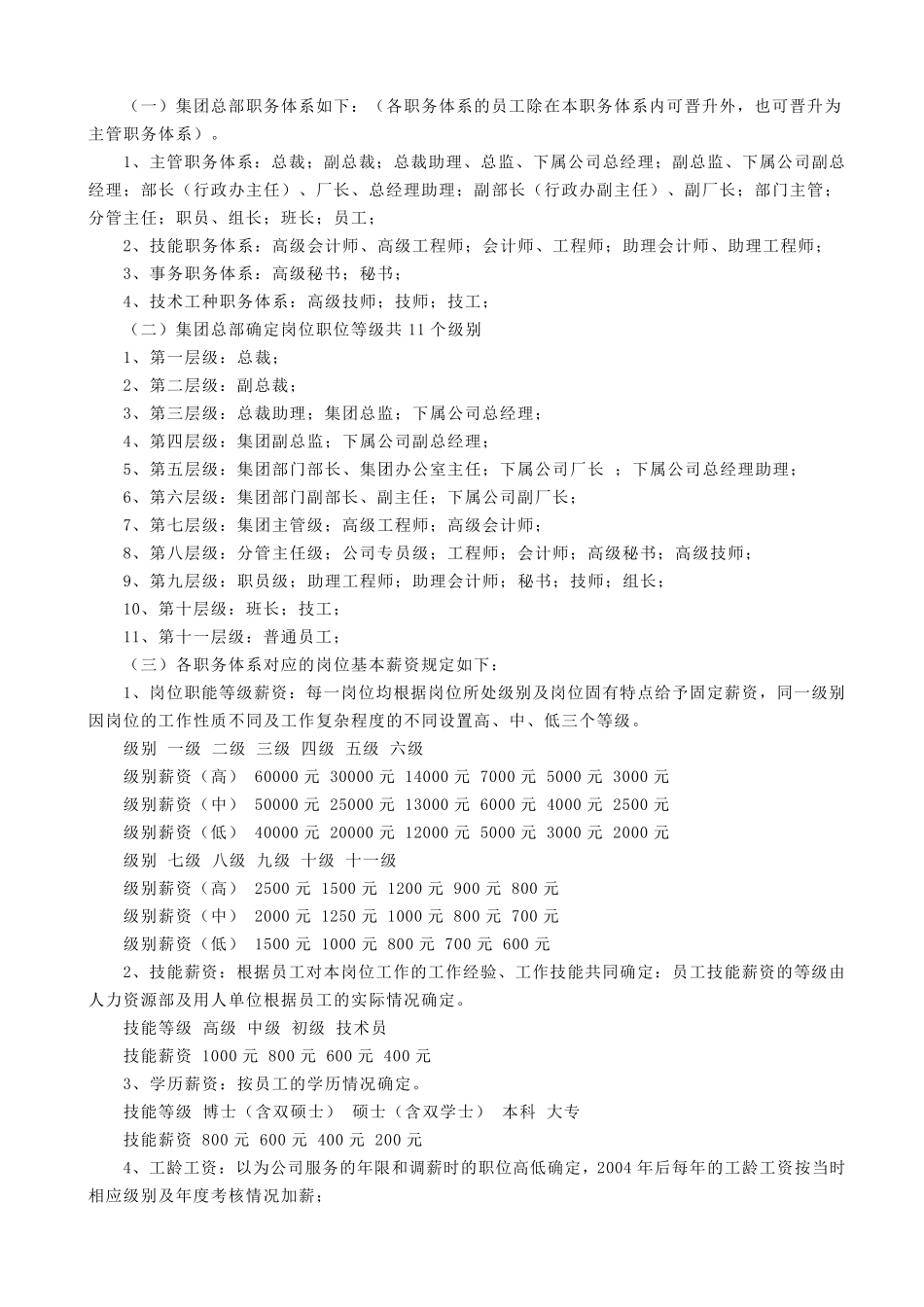 公司薪酬管理制度(范本3)_第2页