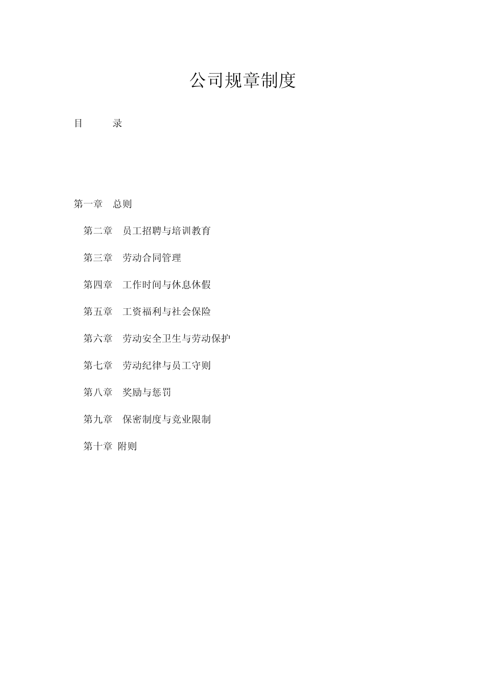 公司规章制度法规_第1页