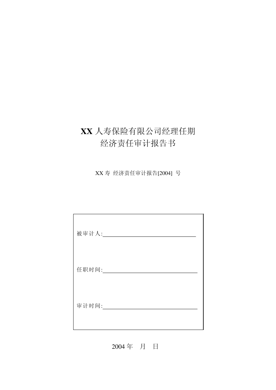 公司负责人离任经济责任审计报告_第1页
