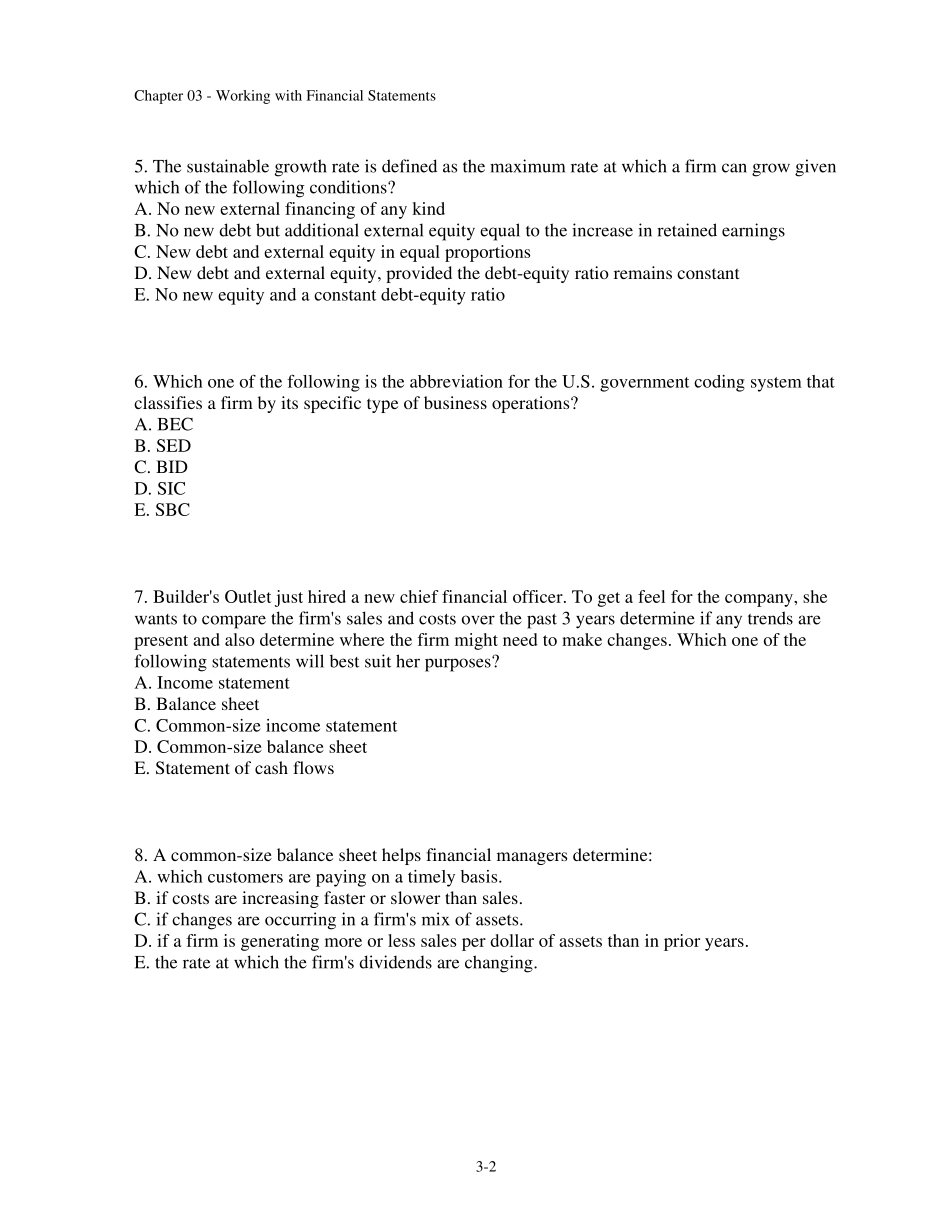 公司财务管理习题Chap003_第2页