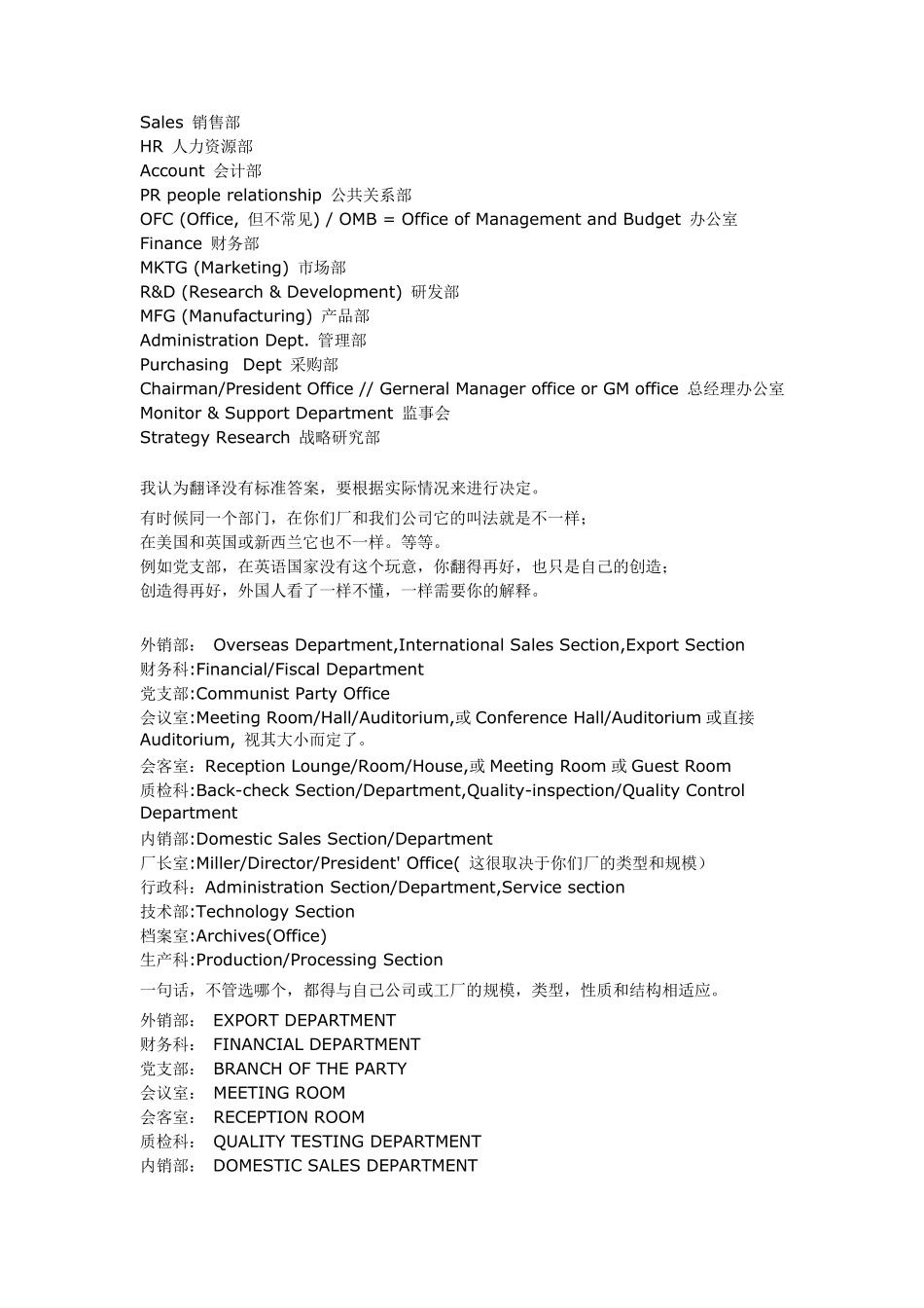 公司部门英文缩写简称大全_第2页