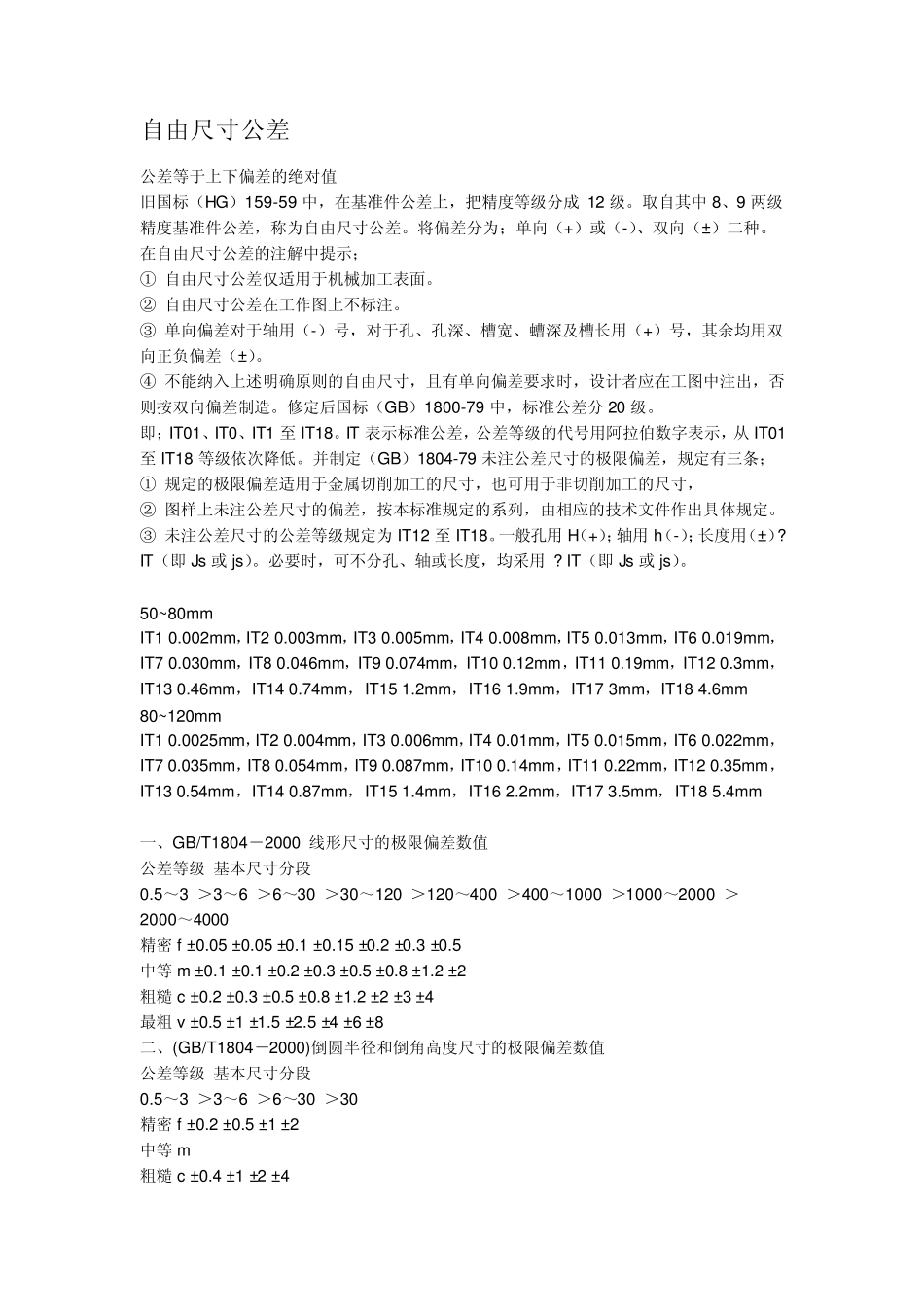 公差等级及配合表_第1页