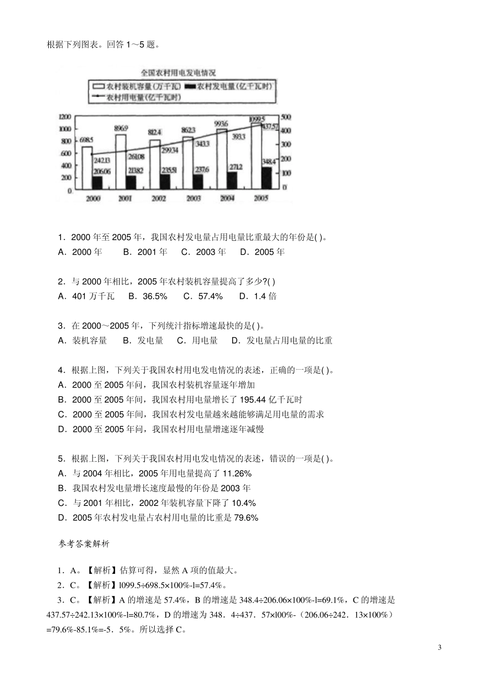 公考行测——综合分析、图形推理1_第3页