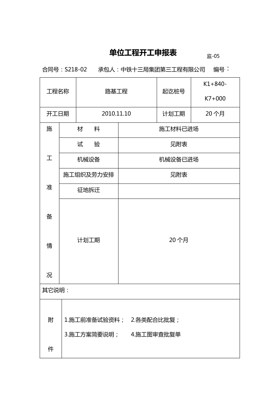 公路工程开工报告_第3页