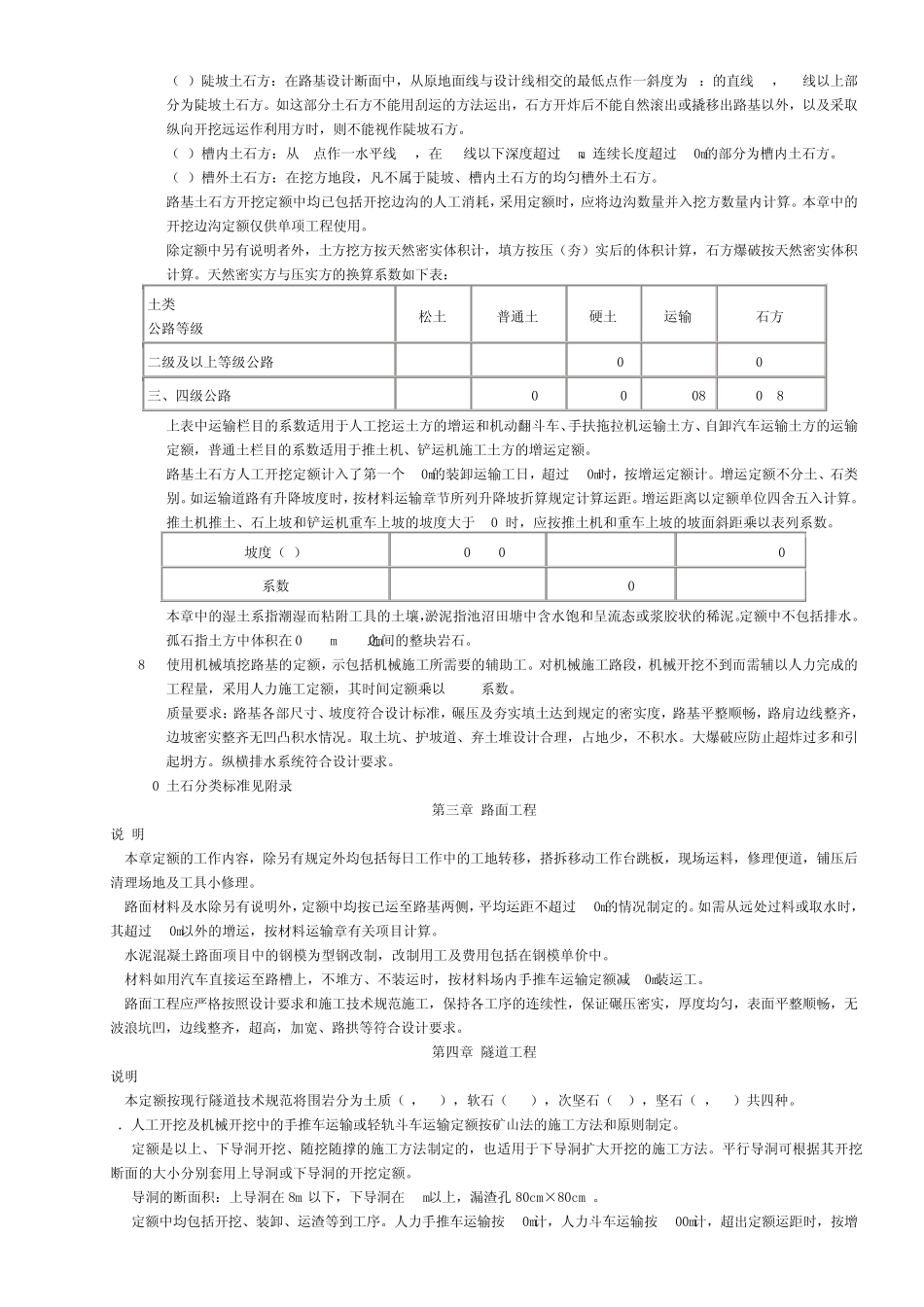 公路工程施工定额说明_第2页