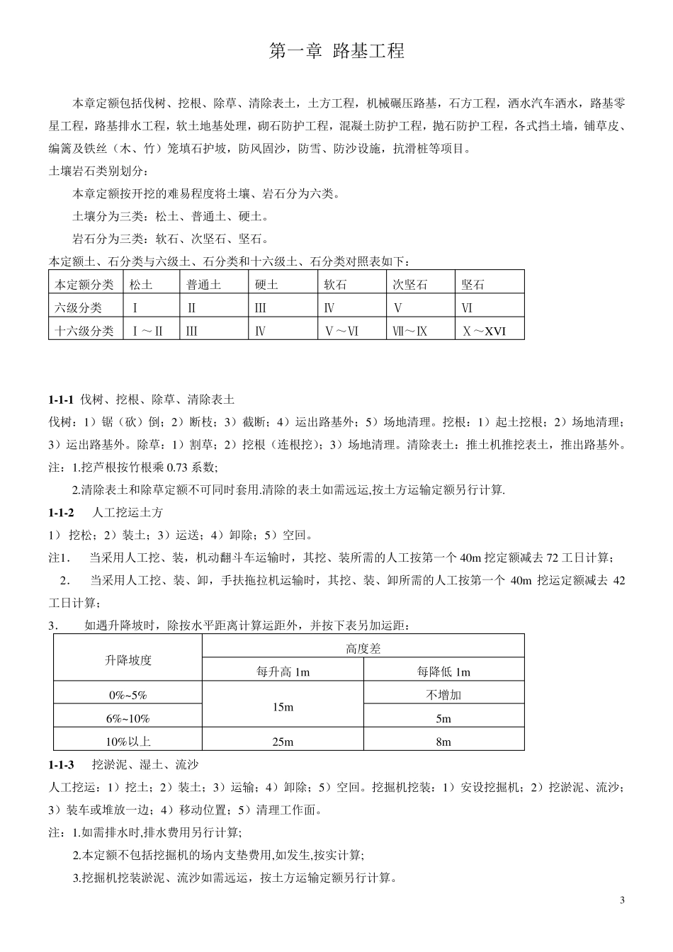 公路工程预算定额编制说明_第3页