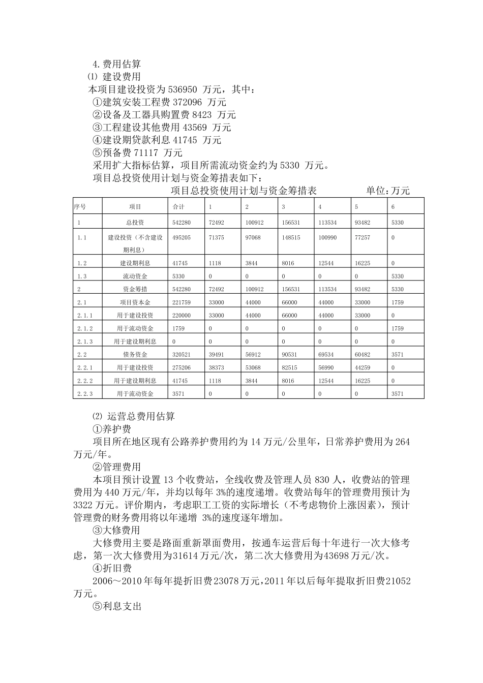 公路建设项目财务分析_第2页
