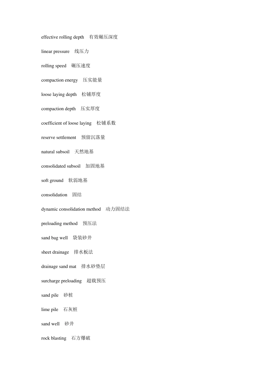 公路施工词汇(中英)_第2页