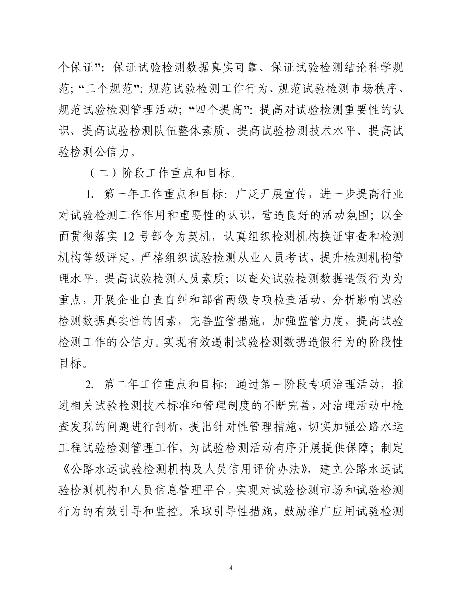 公路水运工程试验检测专项治理活动工作方案_第3页