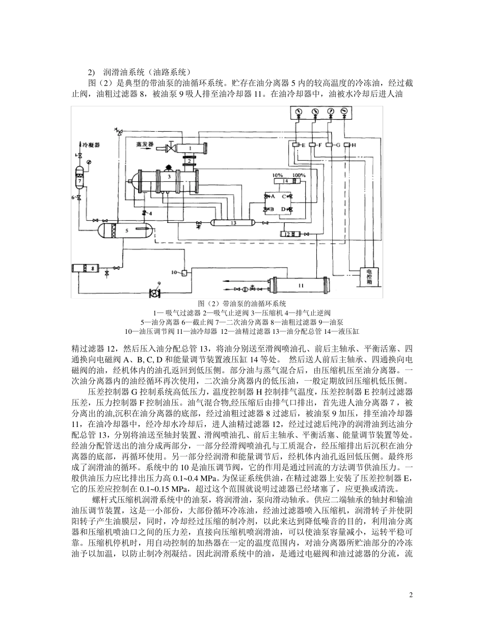 六、螺杆式压缩机组的润滑系统_第2页