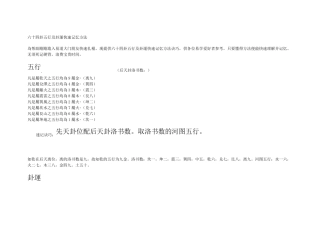 六十四卦五行及卦运快速记忆方法