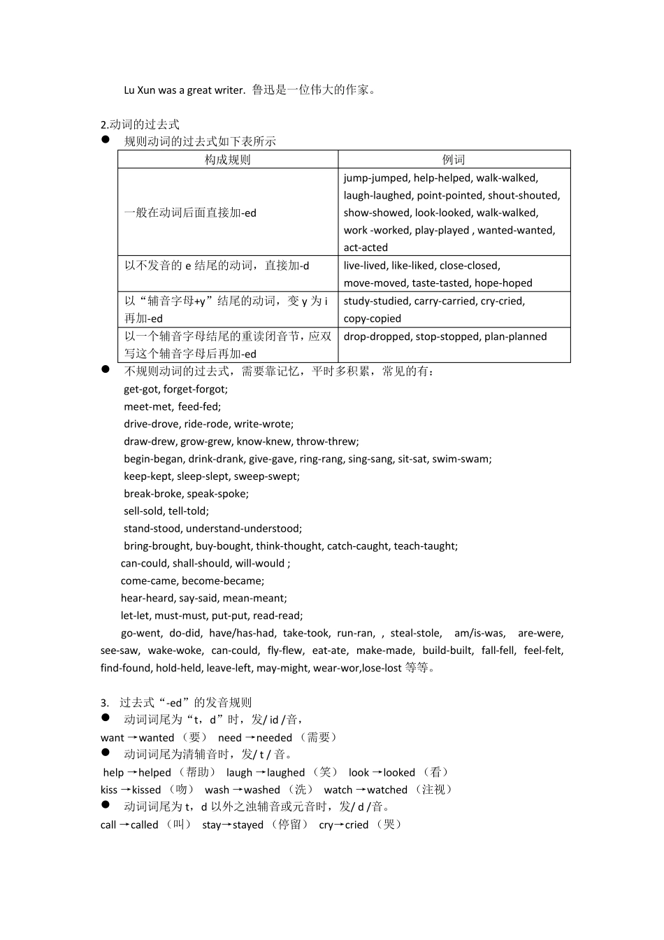 六年级上册英语知识点归纳_第2页