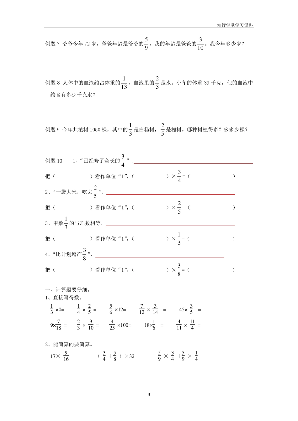 六年级分数乘法_第3页