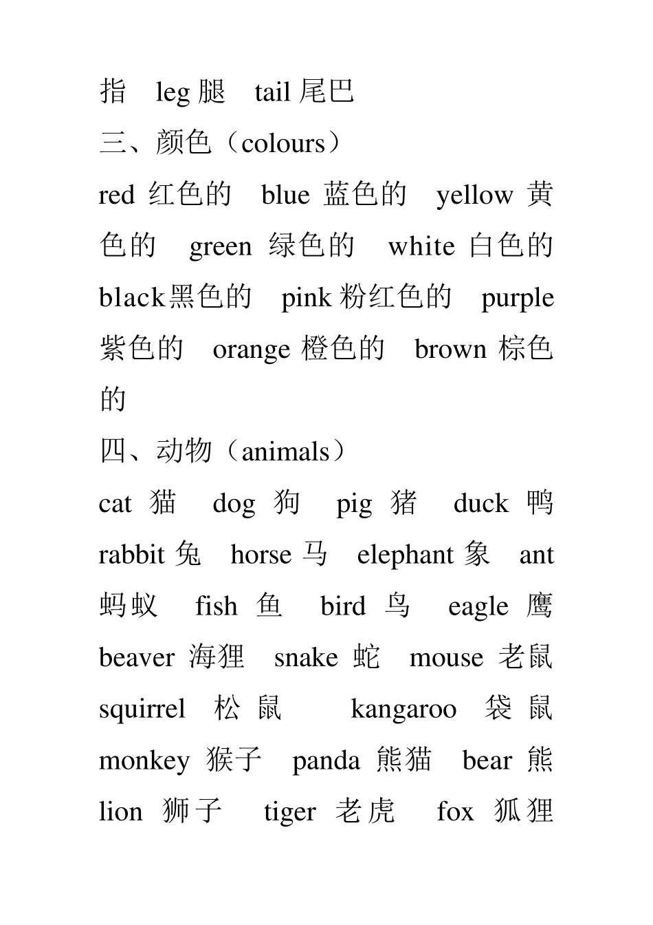 六年级小学生英语必背单词_第2页
