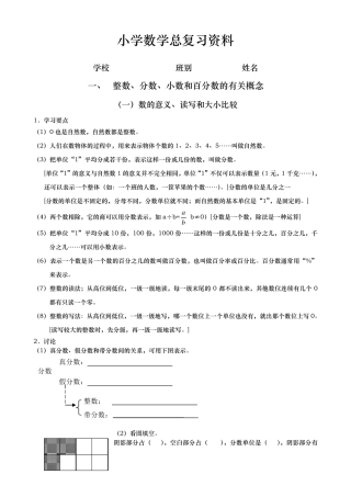 六年级总复习资料全