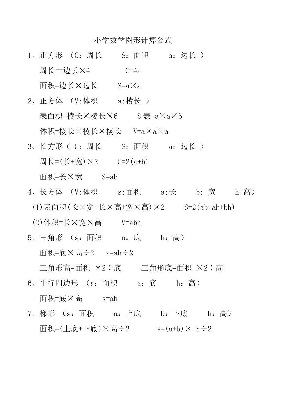 六年级数学总复习重要知识点归纳_第2页
