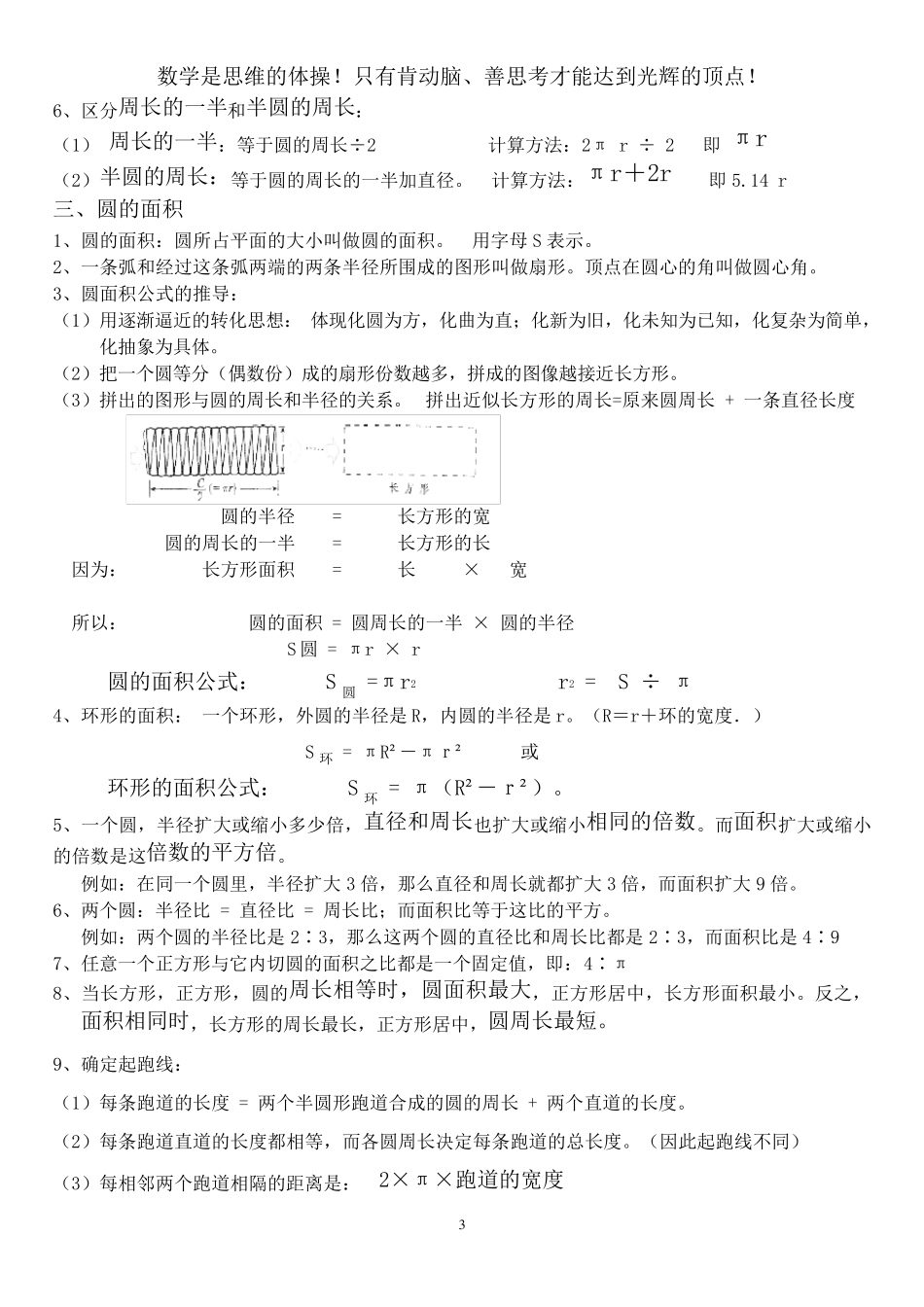 六年级数学重点知识归纳总结_第3页