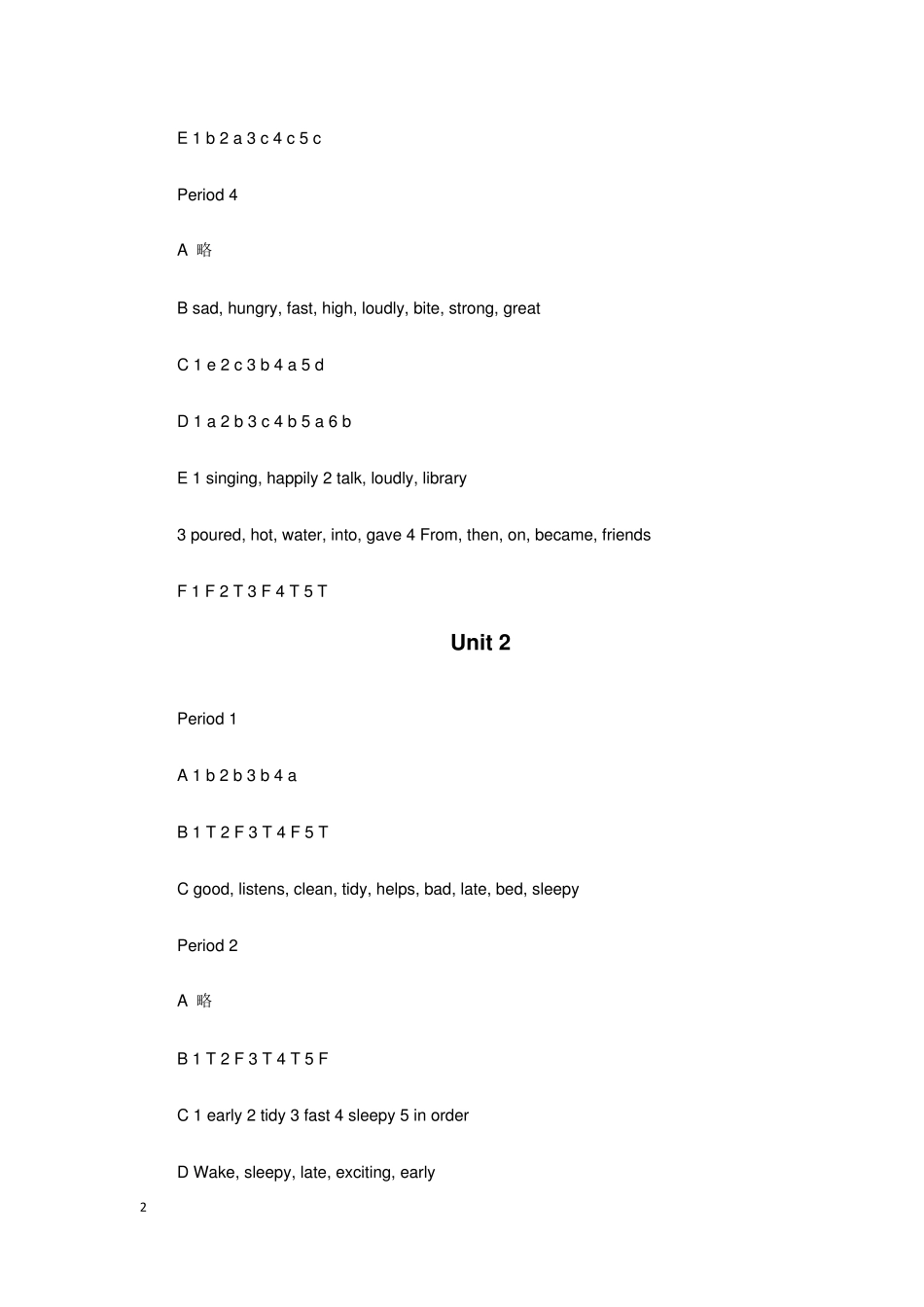 六年级英语课课练答案_第2页