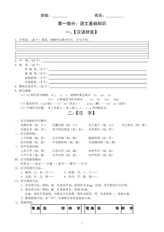 六年级语文总复习资料