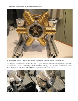 六缸星型蒸汽发动机