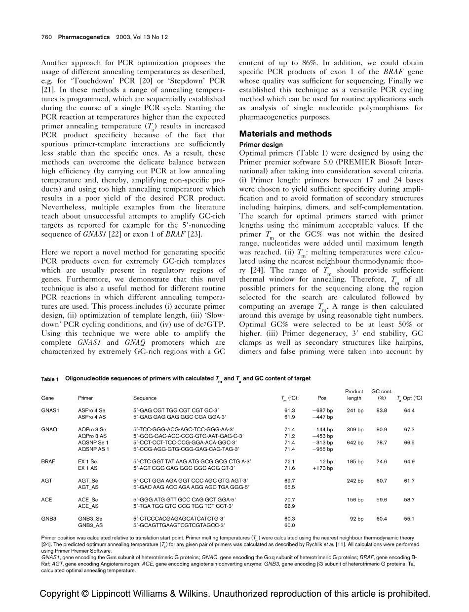 关于GC含量高的PCR扩增的一片英文经典文献_第2页