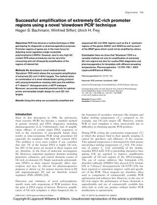 关于GC含量高的PCR扩增的一片英文经典文献