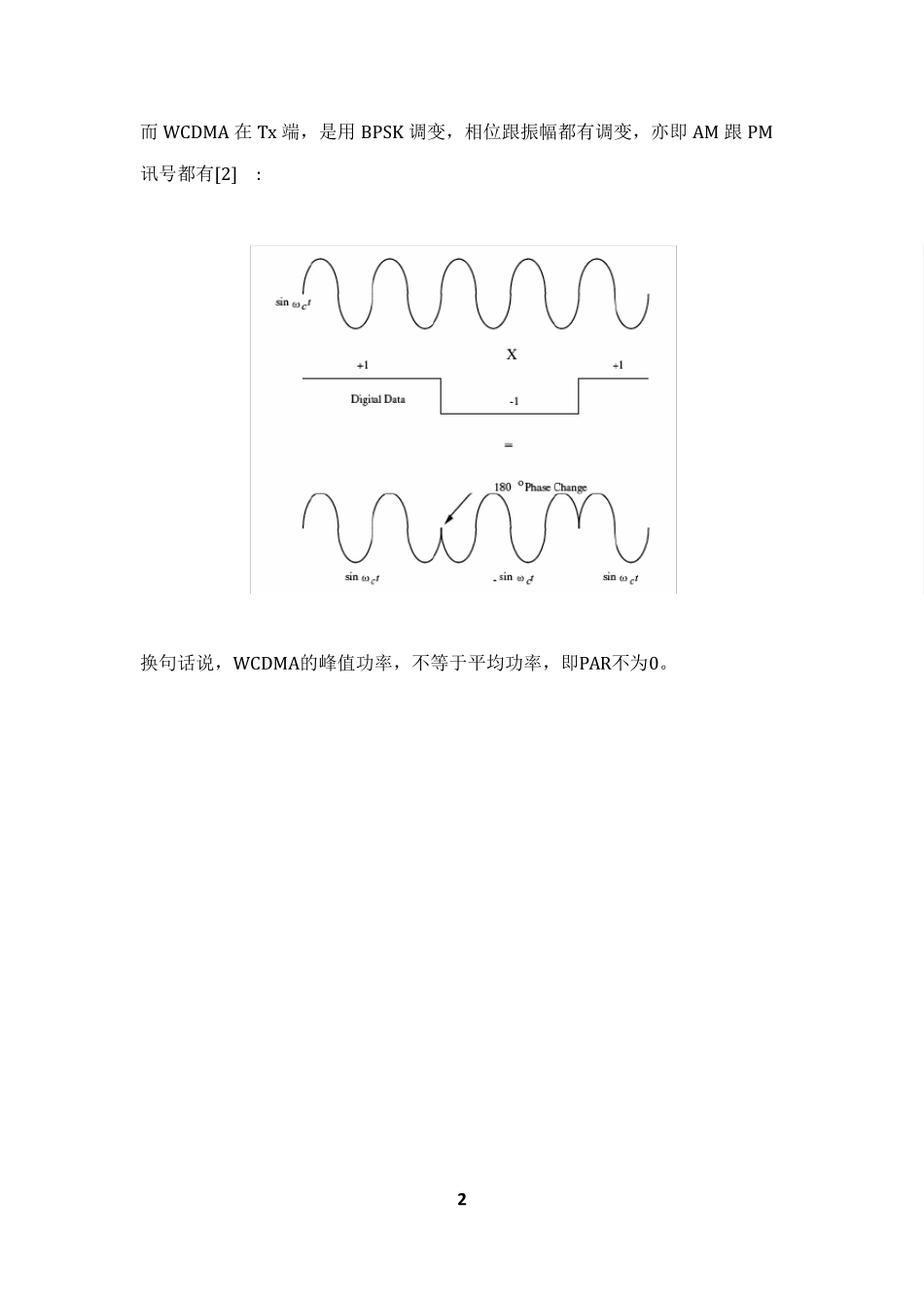 关于GSM和WCDMA最大功率及耗电流—从调变方面解释_第2页