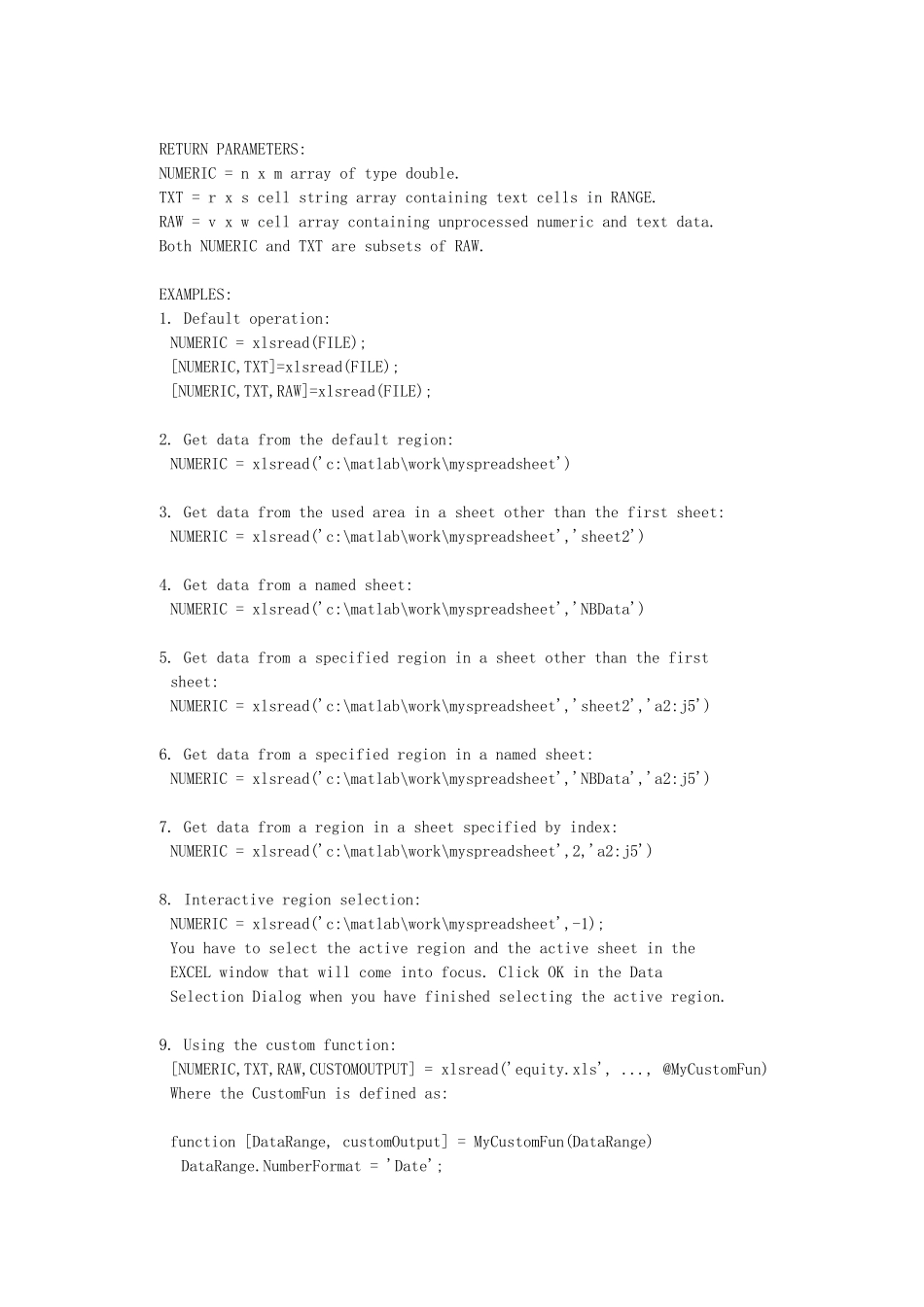 关于matlab读取excel以及处理_第3页