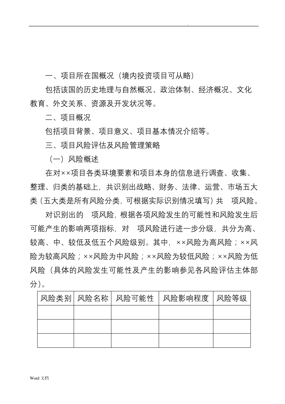 关于XX项目风险评估报告_第2页