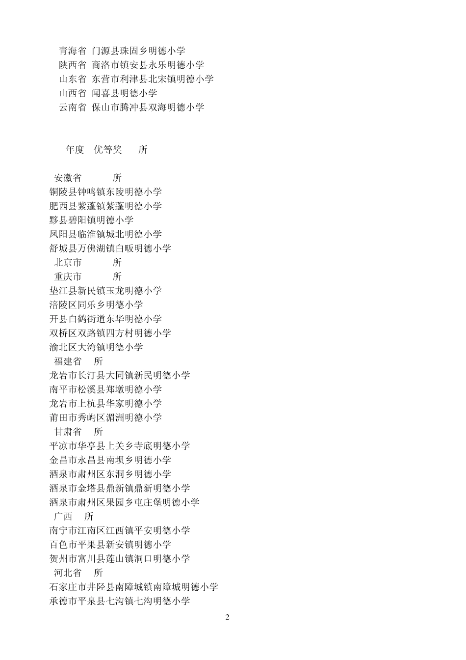 关于「2008年度省级明德小学全人教育评核」优选获_第2页