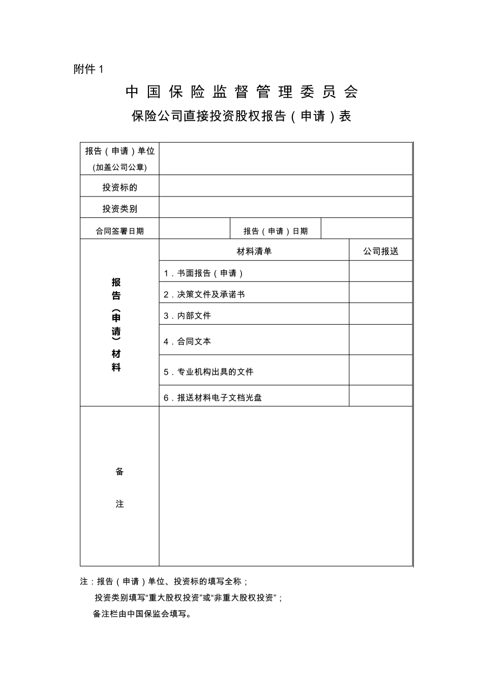 关于保险公司投资股权和不动产报告(申请)事项的说明2012.9.20_第2页