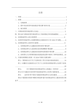 关于农村致富领头人的一些资料整理