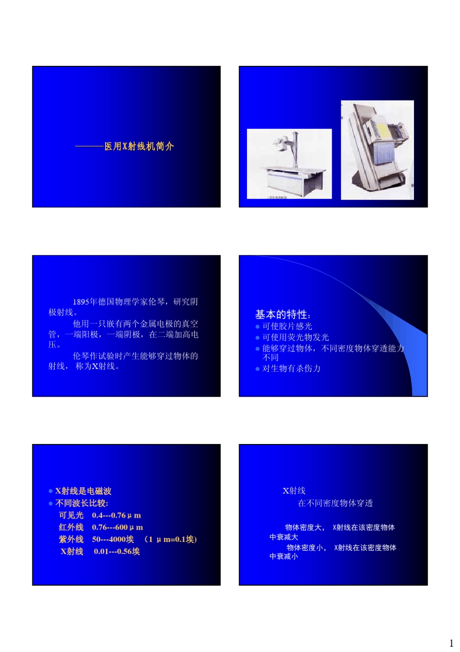 医用X线机设备学(上)第一章概论_第1页