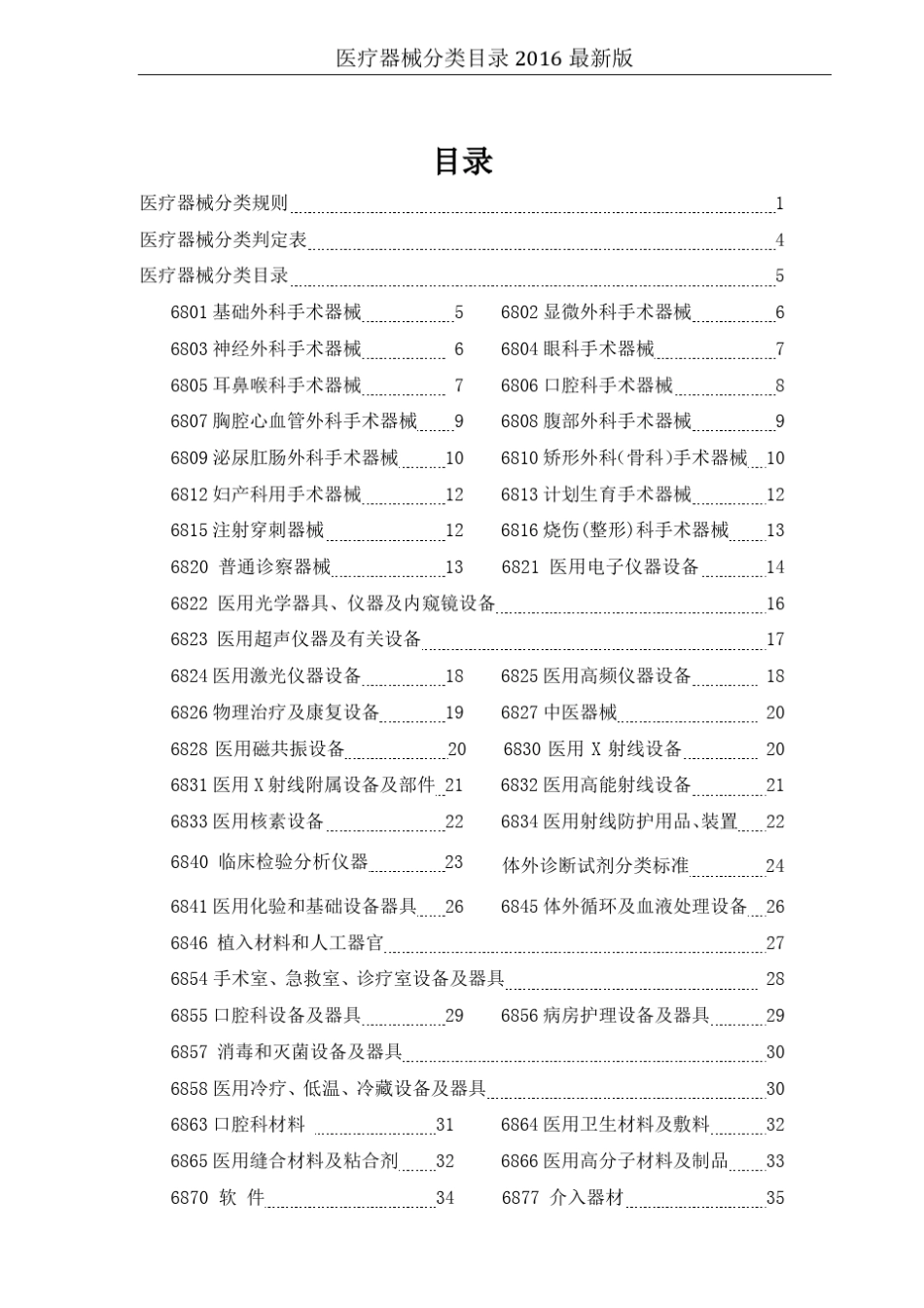 医疗器械分类目录2016最新版_第2页