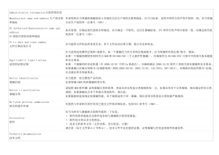 医疗器械欧盟MDR文件模板内容2021年