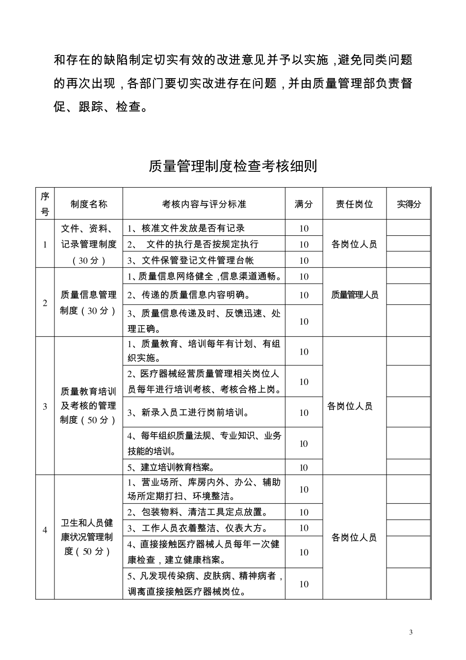 医疗器械质量管理制度考核_第3页